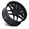 Rise - 20in, Cast Aluminum, Gloss Black, 20X9, 5X4.5, 35mm, 194933386123, SAE J2530 JWL VIA, 194933386123