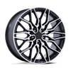 Calabria 5 - 22in, Cast Aluminum, Gloss Black Machined, 22X10.5, 5X112, 38mm, 194933347162, SAE J2530 JWL VIA, 194933347162