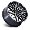 Calabria 5 - 20in, Cast Aluminum, Gloss Black Machined, 20X9, 5X120, 27mm, 194933347223, SAE J2530 JWL VIA, 194933347223
