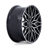 Calabria 5 - 20in, Cast Aluminum, Gloss Black Machined, 20X9, 5X120, 27mm, 194933347223, SAE J2530 JWL VIA, 194933347223