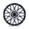 Calabria 5 - 20in, Cast Aluminum, Gloss Black Machined, 20X9, 5X120, 27mm, 194933347223, SAE J2530 JWL VIA, 194933347223