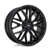 Gamma - 24in, Cast Aluminum, Gloss Black, 24X10, 5X130, 35mm, 194933089703,, 194933089703