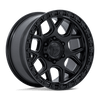 Puma - 17in, Cast Aluminum, Matte Black W/ Gloss Black Lip, 17X9, 5X5.0, -12mm, 194933431335, SAEJ2530, 194933431335