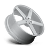 Milan - 19in, Cast Aluminum, Gloss Silver Machined, 19X8.5, 5X4.5, 35mm, 885463879932,, 885463879932