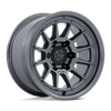 Spur - 17in, Flow Formed Aluminum, Gloss Gunmetal, 17X9, 6X5.5, 1mm, 194933429929, SAEJ2530, 194933429929