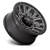 Traction - 20in, Cast Aluminum, Matte Gunmetal W/ Black Ring, 20X9, 8X6.5, 1mm, 194933200375, SAE J2530 JWL VIA, 194933200375
