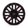 Quake - 18in, Cast Aluminum, Gloss Black Milled Red Tint, 18X9, 5X4.5, 1mm, 194933296736,, 194933296736