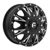 Throttle - 17in, Cast Aluminum, Matte Black Milled, 17X6.5, 8X6.5, 129mm, 885463835082,, 885463835082