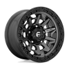 Covert - 18in, Cast Aluminum, Matte Gunmetal Black Bead Ring, 18X9, 6X5.5, 20mm, 194933039524,, 194933039524