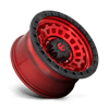 Zephyr - 17in, Cast Aluminum, Candy Red Black Bead Ring, 17X9, 5X5.0, -12mm, 885463864341, SAE J2530 JWL VIA, 885463864341
