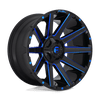 Contra - 20in, Cast Aluminum, Gloss Black Blue Tinted Clear, 20X9, 5X4.5/5.0, 1mm, 885463866628, SAE J2530 JWL VIA, 885463866628