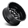 Triton - 20in, Cast Aluminum, Gloss Black Milled, 20X8.25, 8X6.5, -240mm, 885463851112,, 885463851112