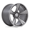 TTF - 20in, Flow Formed Aluminum, Matte Anthracite W/ Machined L, 20X9.5, 5X115, 15mm, 194933305308,, 194933305308