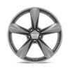 TTF - 20in, Flow Formed Aluminum, Matte Anthracite W/ Machined L, 20X9.5, 5X115, 15mm, 194933305308,, 194933305308