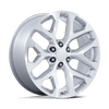 PR177 - 22in, Cast Aluminum, Silver Machined, 22X9, 6X5.5, 24mm, 194933163694, SAE J2530 JWL VIA, 194933163694