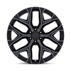 PR177 - 26in, Cast Aluminum, Gloss Black Milled, 26X10, 6X5.5, 24mm, 194933327140, SAE J2530 JWL VIA, 194933327140