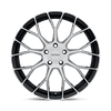 P2B - 17in, Cast Aluminum, Gloss Black W/ Mach Cut Face, 17X8, 5X120, 35mm, 195338031458, 195338031458