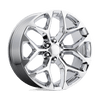 PR176 - 22in, Cast Aluminum, Chrome, 22X9, 6X5.5, 24mm, 757558662739, SAE J2530 JWL VIA, 757558662739