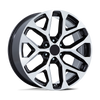 PR177 - 20in, Cast Aluminum, Gloss Black Machined Face, 20X9, 6X5.5, 24mm, 194933327195, SAE J2530 JWL VIA, 194933327195