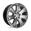 PR113 - 22in, Cast Aluminum, Hyper Silver Dark W/ Accents, 22X9, 6X5.5, 24mm, 757558662234, 757558662234
