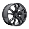 PR137 - 22in, Cast Aluminum, Gloss Black, 22X9, 5X5.0, 26mm, 757558648313, 757558648313