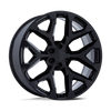 PR177 - 24in, Cast Aluminum, Gloss Black, 24X10, 6X5.5, 24mm, 194933108855, SAE J2530 JWL VIA, 194933108855