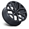 PR177 - 22in, Cast Aluminum, Gloss Black Milled, 22X9, 6X5.5, 24mm, 194933163717, SAE J2530 JWL VIA, 194933163717
