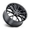 P2B - 17in, Cast Aluminum, Gloss Black, 17X8, 5X4.5, 40mm, 195338031502, 195338031502