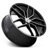 P5C - 19in, Cast Aluminum, Gloss Black W/ Mach Cut Face, 19X8, 5X120, 35mm, 195338080678, 195338080678