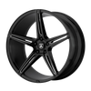 Alpha 5 - 20in, Cast Aluminum, Gloss Black Milled, 20X8.5, 5X112, 20mm, 885463753683, SAEJ2530, 885463753683