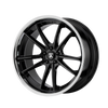 Sigma - 20in, Cast Aluminum, Gloss Black W/ Chrome Lip, 20X9, 5X4.5, 35mm, 885463732046, SAEJ2530, 885463732046