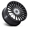 Viceroy - 20in, Cast Aluminum, Gloss Black W/ Machined Face, 20X9, 5X4.25/112, 45mm, 194933380701, SAE J2530 JWL VIA, 194933380701