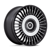 Tiara - 20in, Cast Aluminum, Satin Black Bright Mach Face, 20X9, 5X112/4.5, 35mm, 194933292790, SAE J2530 JWL VIA, 194933292790
