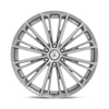 Corona - 22in, Flow Formed Aluminum, Titanium Brushed, 22X9, 5X120, 32mm, 194933025404, SAEJ2530, 194933025404