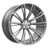 Corona - 22in, Flow Formed Aluminum, Titanium Brushed, 22X9.5, 6X135, 30mm, 194933092697, SAEJ2530, 194933092697