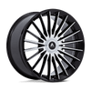 Viceroy - 24in, Cast Aluminum, Gloss Black W/ Machined Face, 24X10, 5X130, 20mm, 194933380602, SAE J2530 JWL VIA, 194933380602