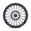 Viceroy - 24in, Cast Aluminum, Gloss Black W/ Machined Face, 24X10, 5X130, 20mm, 194933380602, SAE J2530 JWL VIA, 194933380602