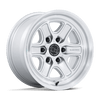 Echo - 17in, Flow Formed Aluminum, Gloss Silver W/ Machined Face, 17X8.5, 6X5.5, 25mm, 194933417520, SAEJ2530, 194933417520