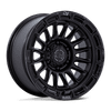 Rival - 17in, Cast Aluminum, Matte Black W/ Gloss Blk-Lp, 17X9, 6X5.5, -12mm, 194933377299, SAE J2530 JWL VIA, 194933377299