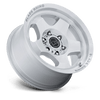 Sol - 17in, Flow Formed Aluminum, Gloss Silver W/ Machined Face, 17X8, 5X4.5, 20mm, 194933414338, SAEJ2530, 194933414338