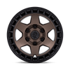 Bahari - 17in, Cast Aluminum, Burnt Bronze W/ Matte Blk-Lp, 17X8.5, 6X5.5, -10mm, 194933381647, SAE J2530 JWL VIA, 194933381647