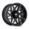 Turbine - 20in, Cast Aluminum, Gloss Black Milled, 20X10, 5X5.0, -18mm, 194933337910, SAE J2530 JWL VIA, 194933337910