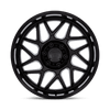 Turbine - 20in, Cast Aluminum, Gloss Black, 20X9, 6X5.5, 1mm, 194933337590, SAE J2530 JWL VIA, 194933337590