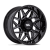 Turbine - 20in, Cast Aluminum, Gloss Black Milled, 20X10, 6X135, -18mm, 194933337903, SAE J2530 JWL VIA, 194933337903