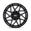 Turbine - 20in, Cast Aluminum, Gloss Black Milled, 20X9, 6X5.5, 1mm, 194933337804, SAE J2530 JWL VIA, 194933337804
