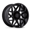 Turbine - 20in, Cast Aluminum, Gloss Black, 20X10, 8X6.5, -18mm, 194933337675, SAE J2530 JWL VIA, 194933337675