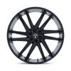 Blaze - 26in, Cast Aluminum, Gloss Black, 26X10, 6X5.5, 25mm, 194933398614, SAE J2530 JWL VIA, 194933398614