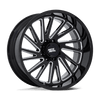 Combat - 22in, Cast Aluminum, Gloss Black Milled, 22X12, 8X6.5, -44mm, 194933328499, 194933328499