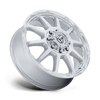 Circuit Dually - 22in, Cast Aluminum, Gloss Silver W/ Machined Face, 22X8.25, 8X200, 105mm, 194933445714, SAE J2530 JWL VIA, 194933445714