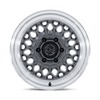 Graz - 17in, Flow Formed Aluminum, Gloss Gunmetal W/ Machined Lip, 17X8.5, 6X5.5, 25mm, 194933420582, SAEJ2530, 194933420582